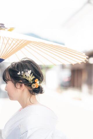 和装の髪飾り♡