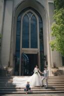 お子様も一緒のウェディングフォト