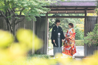 和装で撮影