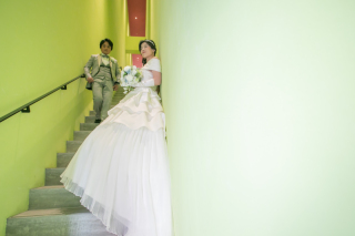 大人気オプション、ロケーション撮影スポット④コートヤード(1Fエントランス)