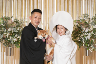 ペットと一緒に撮影