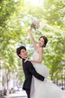 夏のウエディングフォト
