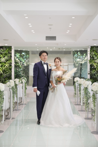 挙式会場でもフォトウェディングが叶います♪