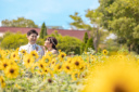 夏らしいお花と一緒に、ウエディングフォトを♪