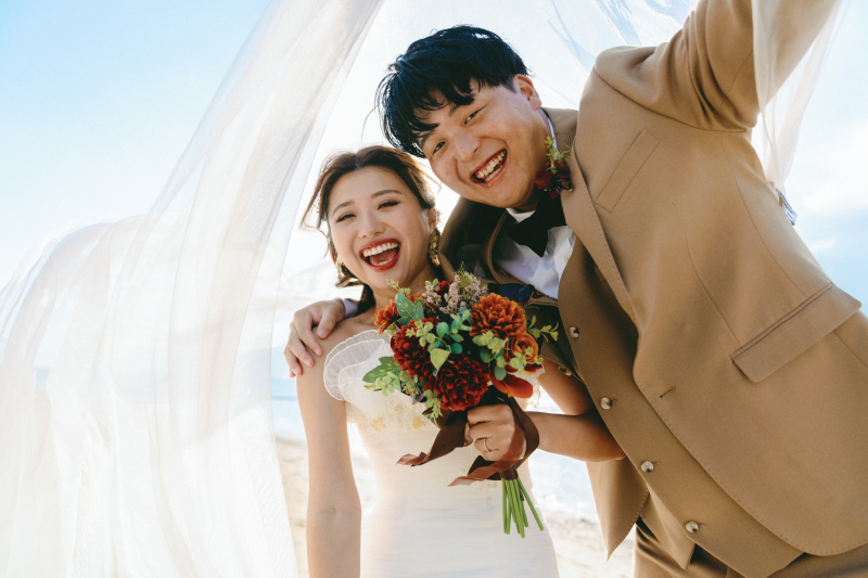 海風とベール♡