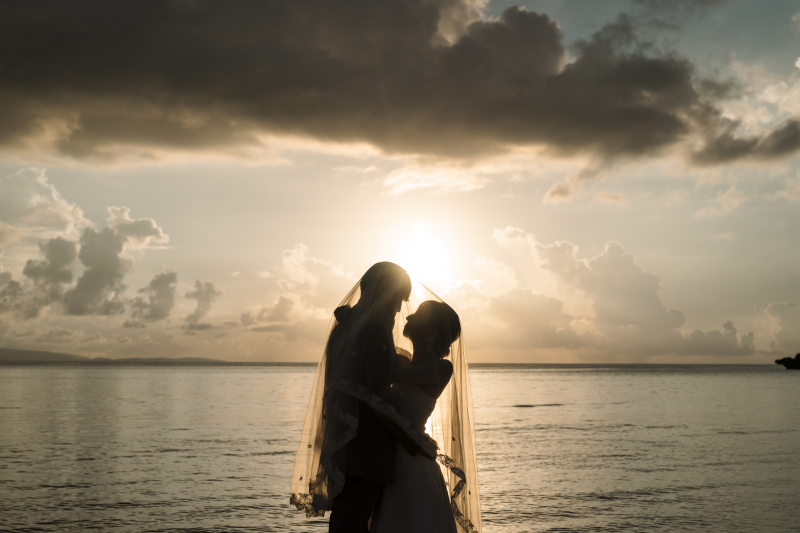 海風とベール♡