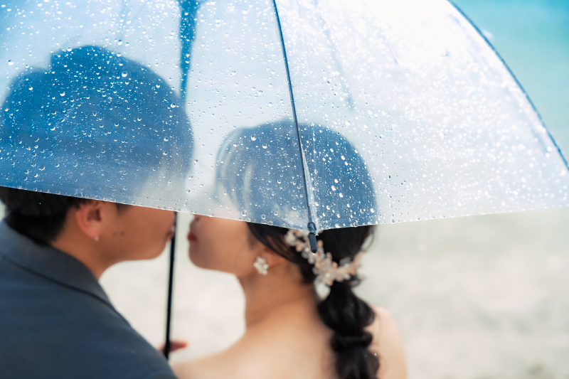 皆様が心配される雨の日でも大丈夫です!撮影は出来ますよ〜♪