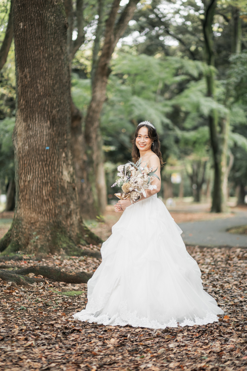 代々木公園で叶える、ふわりと光をまとう花嫁スタイル♥