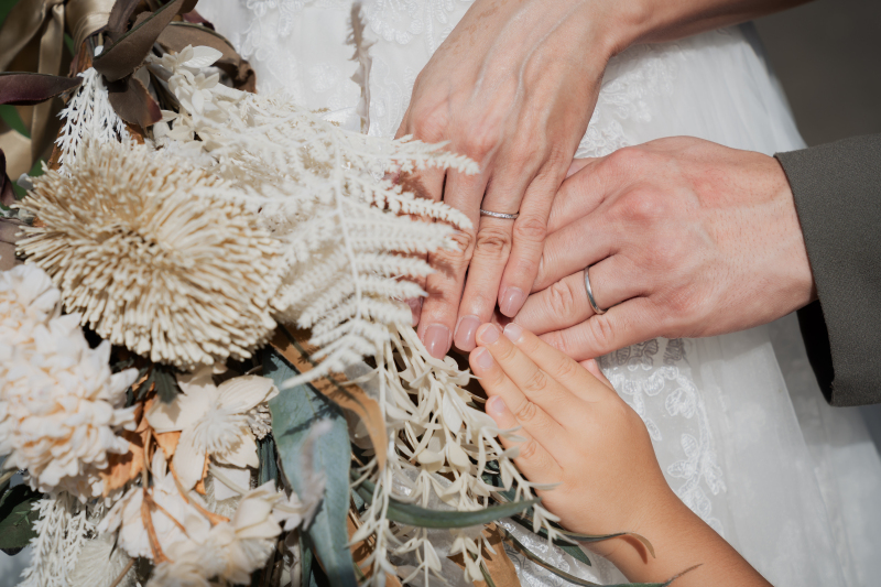 お子様と一緒にフォトウェディング