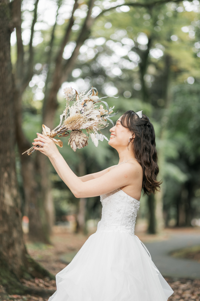 代々木公園で叶える、ふわりと光をまとう花嫁スタイル♥
