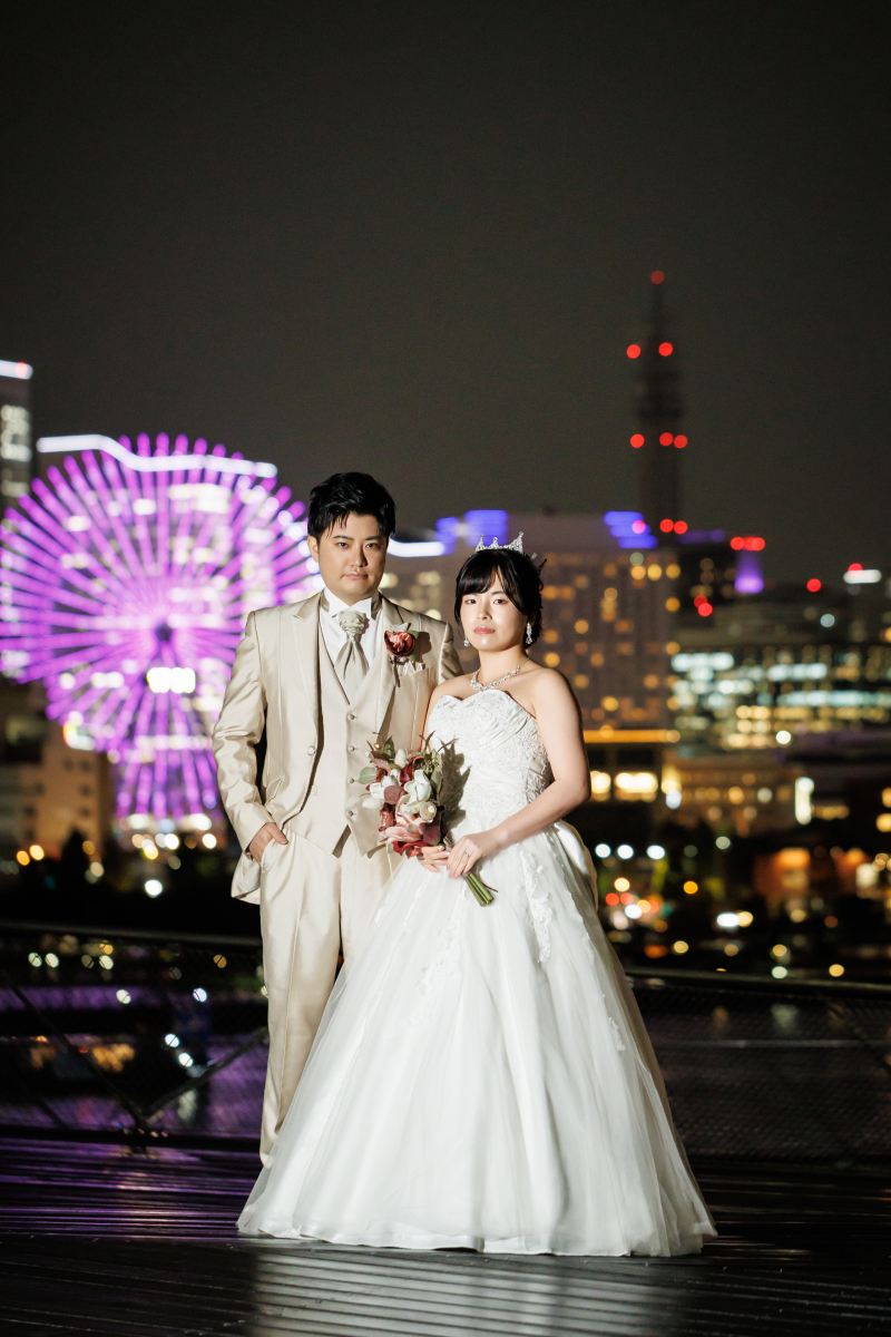 【ロマンチックな夜景と共に♡】洋装大さん橋ロケーション！