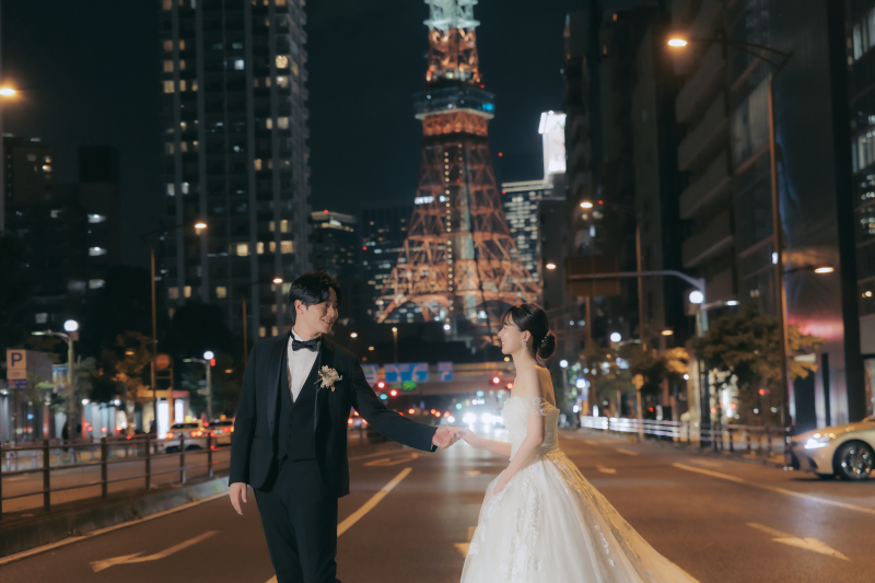 ✦ 都会の夜に映える ✦ 東京タワーフォトウェディング