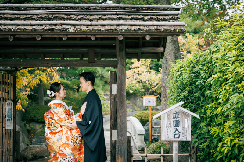 花畑庭園で叶える和装×和室のフォトウェディング