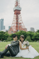 芝公園での撮影