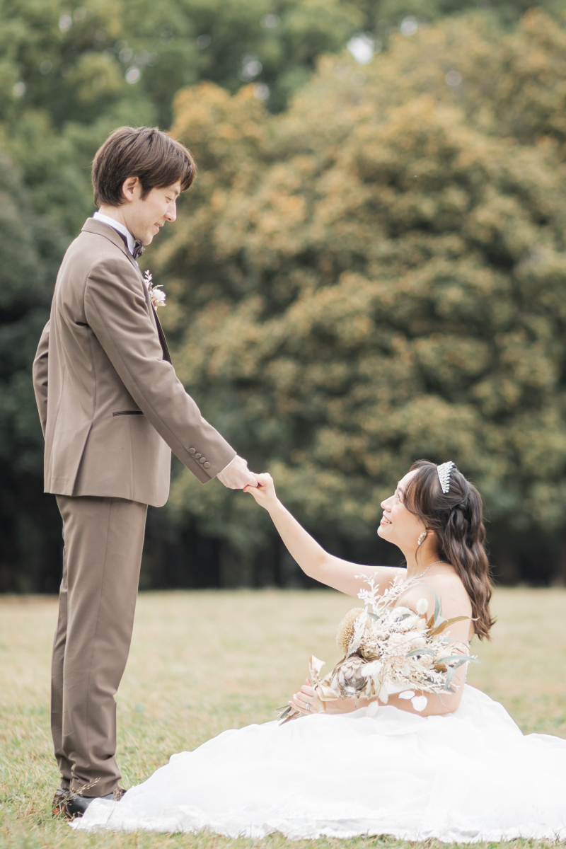 代々木公園で叶える、ふわりと光をまとう花嫁スタイル♥