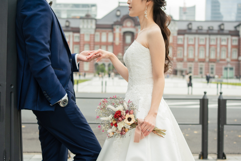 【東京駅舎】レンガ調の色彩