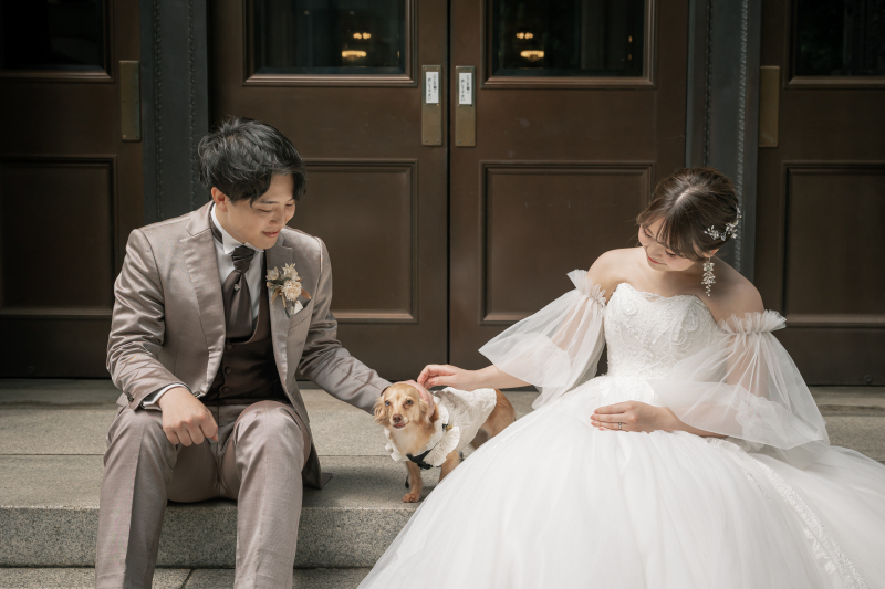 愛犬と一緒に残す、あたたかなフォトウェディング