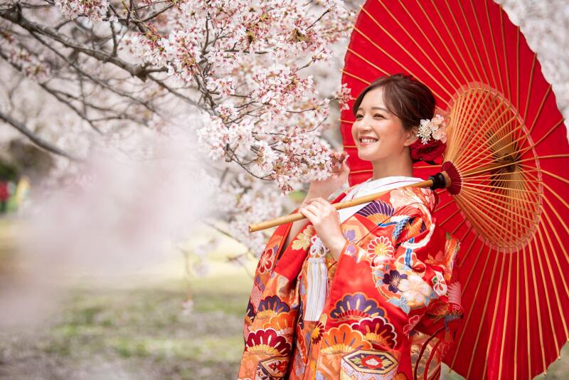 桜&times;和装フォトウェディング♡満開の春を彩る撮影