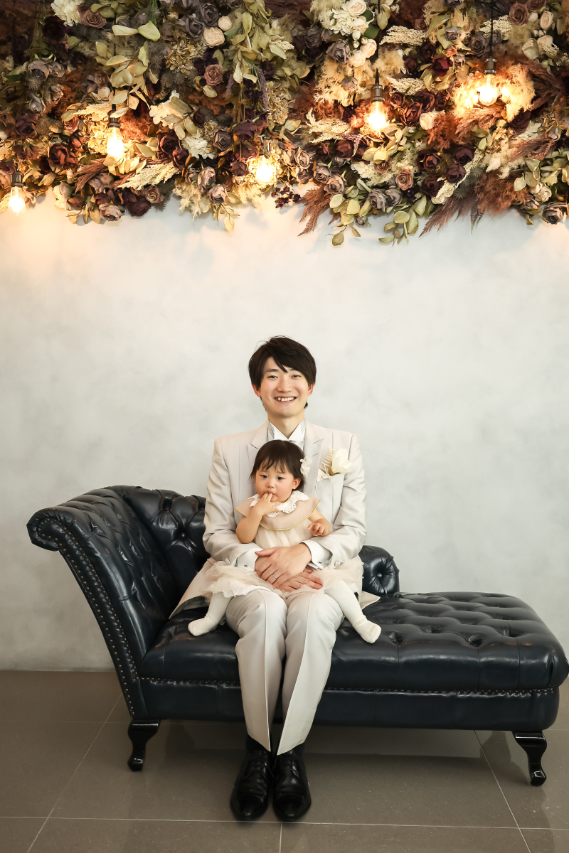 子供と一緒に残すウェディングフォト