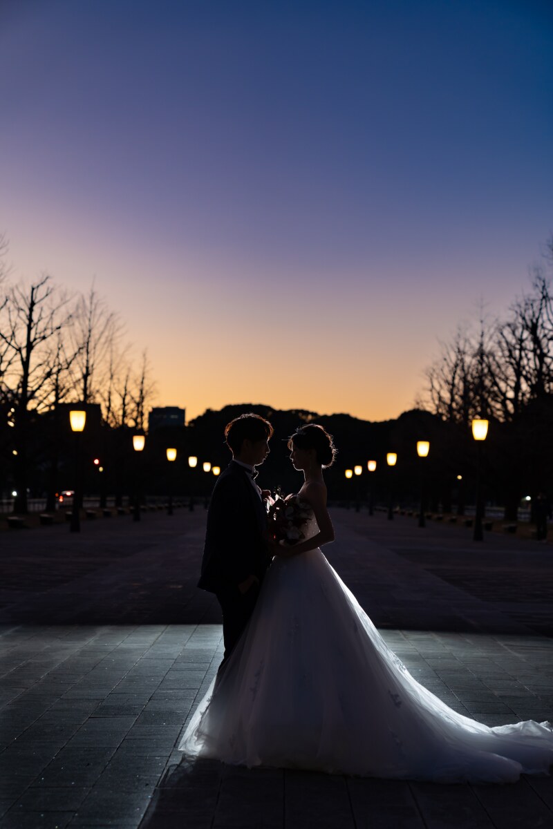 夕景&times;シルエット撮影★刻々と変わる空の色を残すロマンティックな時間