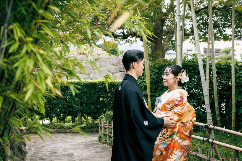 花畑庭園で叶える和装×和室のフォトウェディング