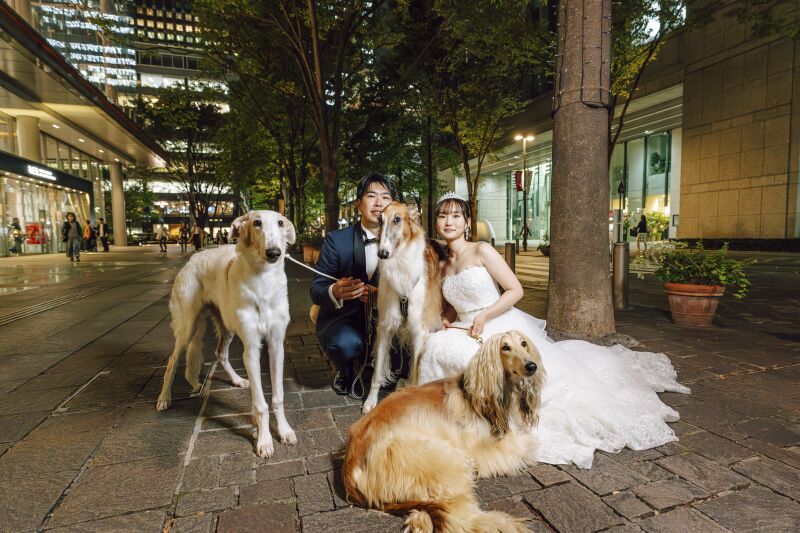 ペットと一緒に♡家族みんなで残すフォトウェディング