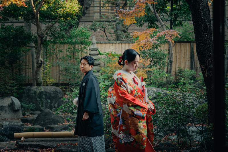 歴史ある邸宅で【安田楠雄邸前撮り】白無垢&色打掛の和装2着プラン・後編