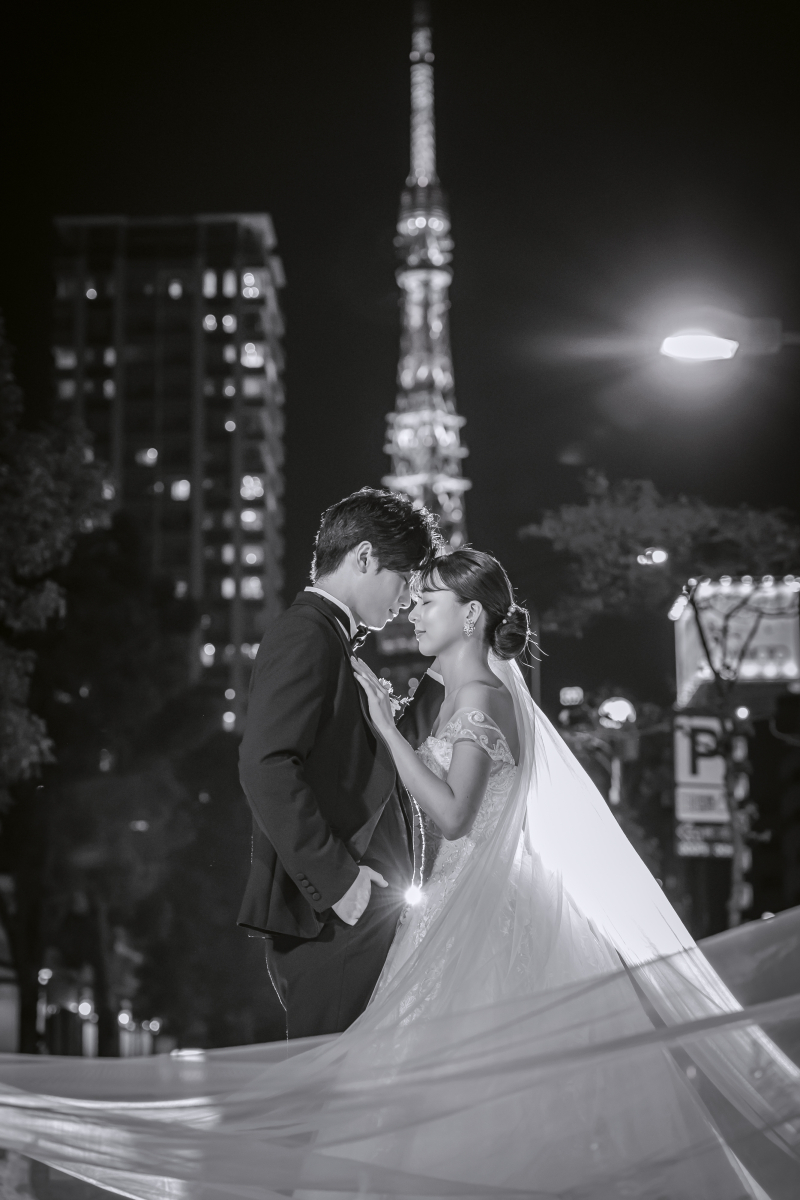 ✦ 都会の夜に映える ✦ 東京タワーフォトウェディング
