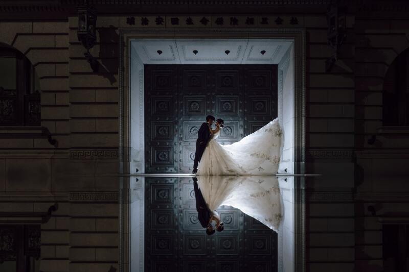 鏡のように映り込む世界★リフレクション加工で特別な1枚に