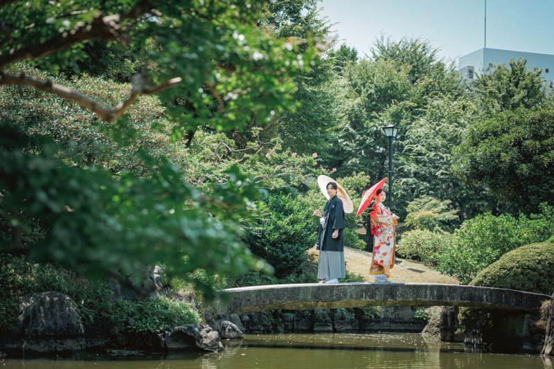 旧安田庭園で叶える和装前撮り