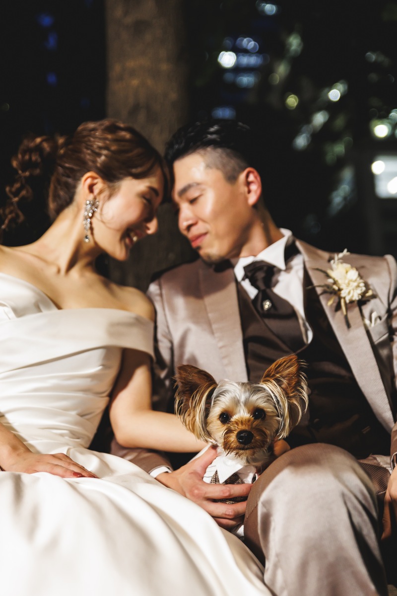 ペットと一緒に♡家族みんなで残すフォトウェディング