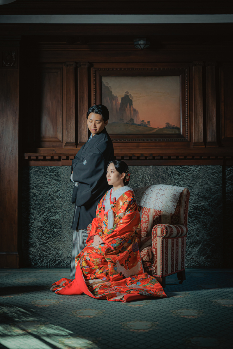 歴史ある邸宅で【安田楠雄邸前撮り】白無垢&色打掛の和装2着プラン・後編