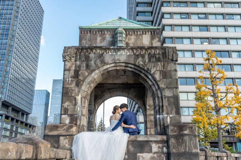 和田倉門で叶える★歴史と都会が交わるフォトウェディング