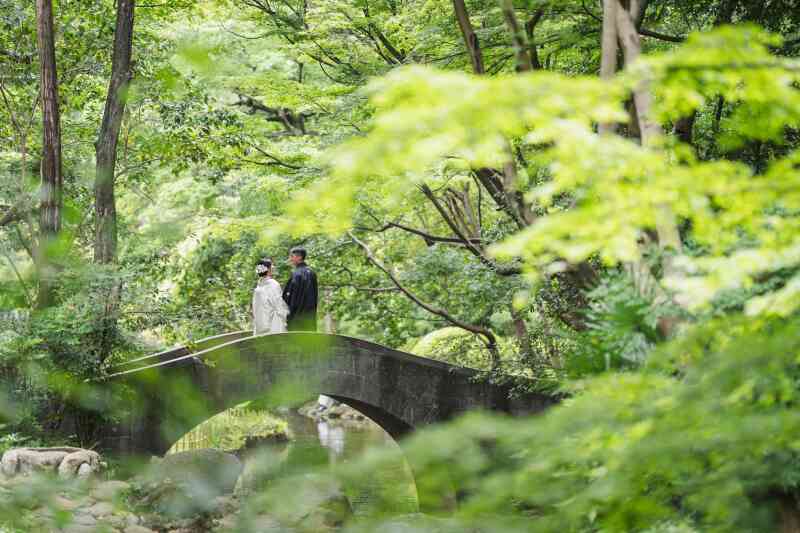 有栖川宮記念公園で叶える♡緑に包まれた和装フォトウェディング