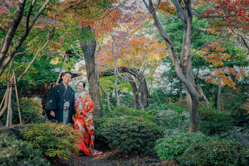 歴史ある邸宅で【安田楠雄邸前撮り】白無垢&色打掛の和装2着プラン・後編