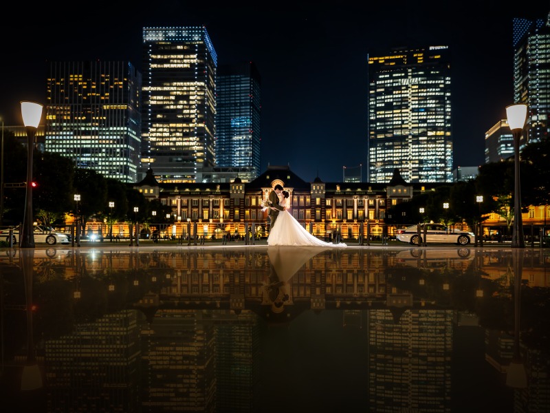 鏡のように映り込む世界★リフレクション加工で特別な1枚に