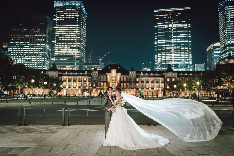 高身長の新婦様向けプリンセスラインドレス✿