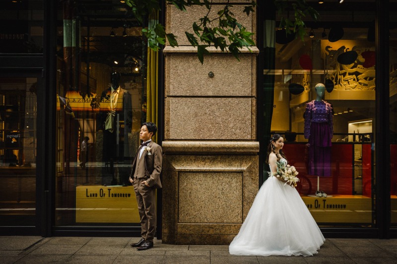 丸の内中通りで叶える★洗練された都会のフォトウェディング