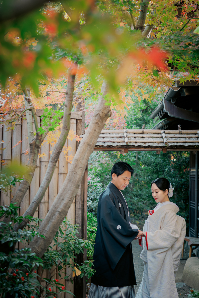 歴史ある邸宅で【安田楠雄邸前撮り】白無垢&色打掛の和装2着プラン・前編