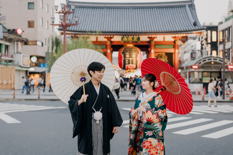 浅草の街ロケ!フォトウェディング