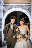 キラキラビスチェのチュールドレス♡