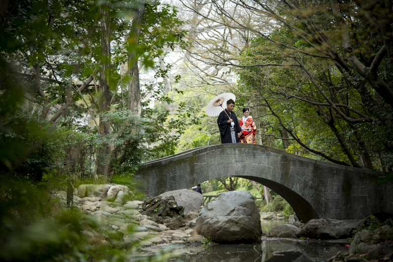鮮やかな色打掛