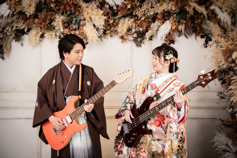 小物を持ち込んでお二人らしく♪