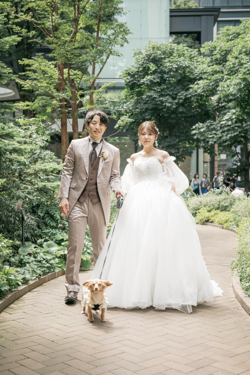 愛犬と一緒に残す、あたたかなフォトウェディング