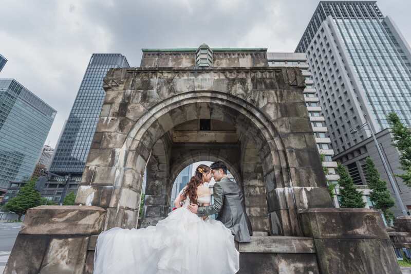 和田倉門で叶える★歴史と都会が交わるフォトウェディング