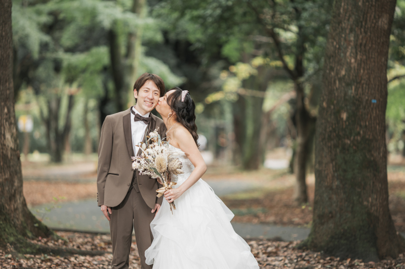 代々木公園で叶える、ふわりと光をまとう花嫁スタイル♥