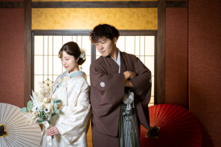 白無垢 &times; ブーケのコーディネート♡