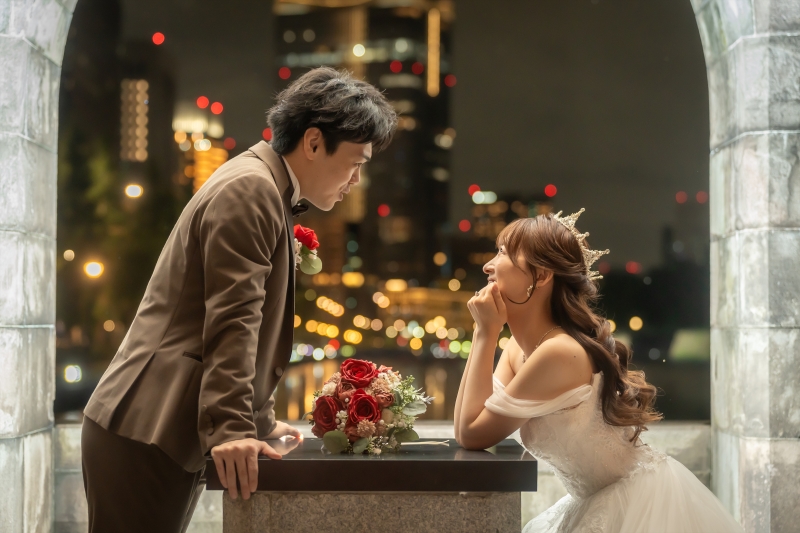 雨の日撮影の魅力、ふたりだけの特別なフォトウェディング♪