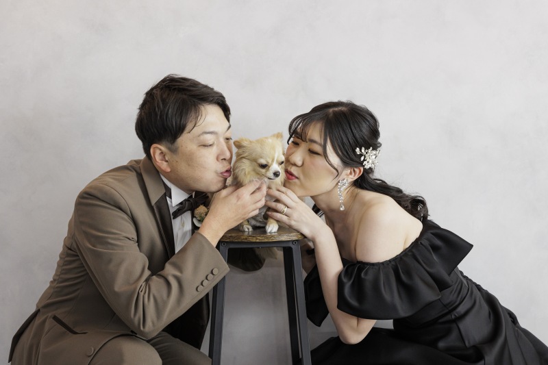 ペットと一緒に♡家族みんなで残すフォトウェディング