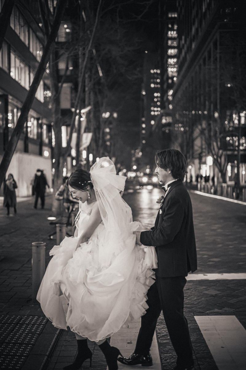 【東京夜ロケーション】洋装衣装で東京駅周辺ロケ！